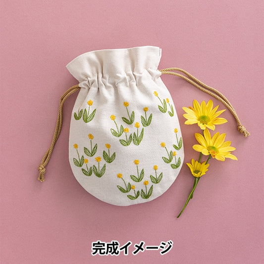 Embroidery kit "Hoshi Akari no Embroidery Handbook Maru Maru Bullet holiday 558" Totsuka Sashiri