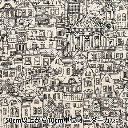 [De la cantidad 5] Fabric "Cotton Hee Canvas Home Town Black Clchome-Bk"