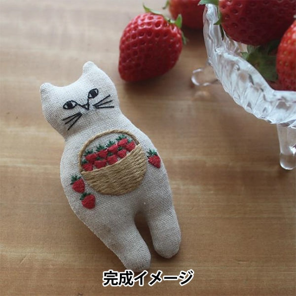 Stickerei Kit "Nekogao Stickerei Broschi-Korb PHC-124-1" Stück Frieden