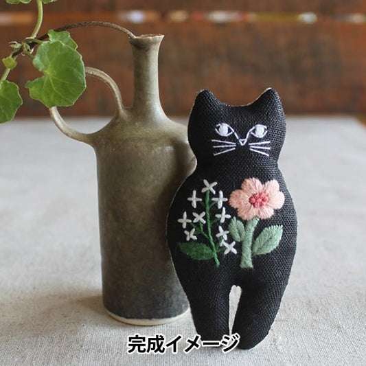 Embroidery kit "NEKOGAO embroidery brooch bouquet PHC-124-4" PIECE Peace