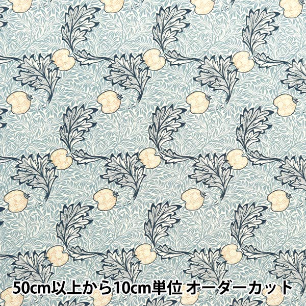 [Dalla quantità 5] Fabric "Sheeting V&A Apple Blue VA10023-A"