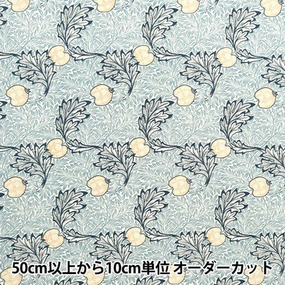 [Dalla quantità 5] Fabric "Sheeting V&A Apple Blue VA10023-A"