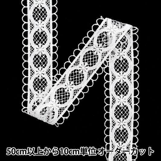 [수량 5에서] 레이스리본테이프 "레이스 흰색 3.8cm 너비 ISY-6-24-12A"