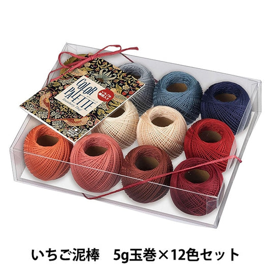 Crochet Thread 『OlympusCrochet Thread Gold votes #40th 5g Lace Color Palette "Strawberry Thief" " Olympus