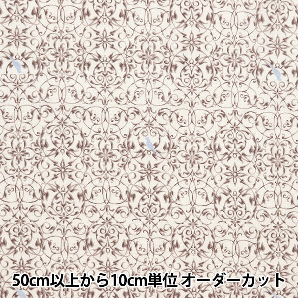 [From quantity 5] Fabric 『Scare Print Victorian Garden Beige SP3500-2B]