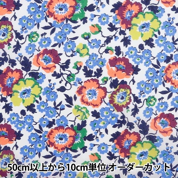 [De 5] Fabric "Liberty Fabric Tanalone Poppy Poema 3634204-24BU" Libertad Japón Libertad Japón