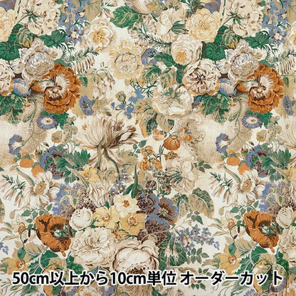 [الكمية تبدأ من 5] قماش "Liberty Fabrics Tana Lawn Parchment Petals 3634212-24CU" Liberty Japan Liberty Japan