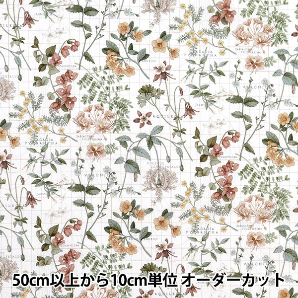 [From quantity 5] Fabric "Liberty Fabric Tana lawn Botanist Zjanie 3634234-24BU] Liberty Japan