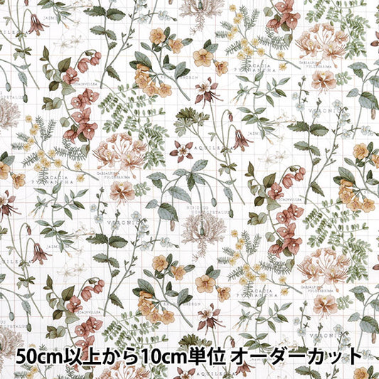 【数量5から】 生地 『リバティ・ファブリックス タナローン ボタニストズジャーニー 3634234-24BU』 Liberty Japan リバティジャパン