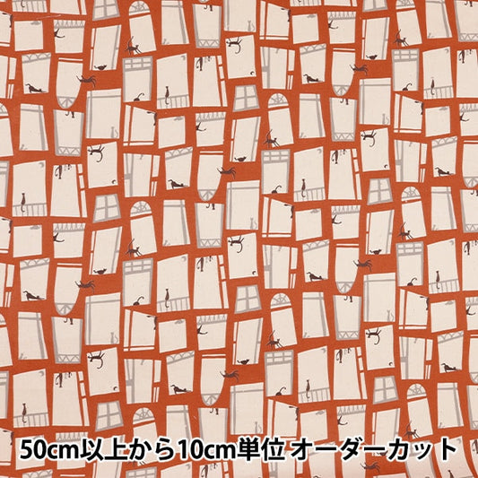 [数量5]织物“ ox linnea猫和窗户yk-26000-3b” kokka cocka