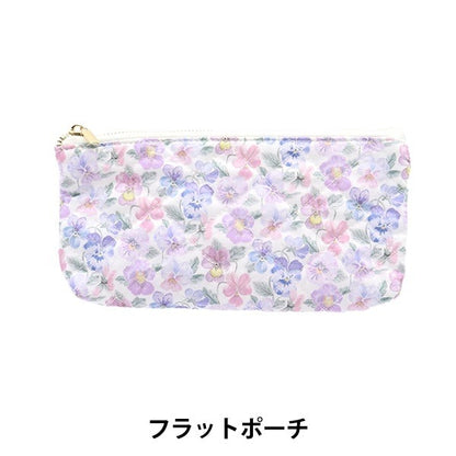 小物入れ 『リバティ・ファブリックス フラットポーチ シンクオブミー LG-36301107-F』 【ユザワヤオリジナル】