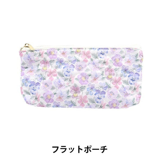 小物入れ 『リバティ・ファブリックス フラットポーチ シンクオブミー LG-36301107-F』 【ユザワヤオリジナル】