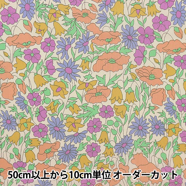 [Dalla quantità 5] Tessuto "Liberty Liberty Print Libertytana de pelouse Poppy and Daisy 3632104L-127JT"