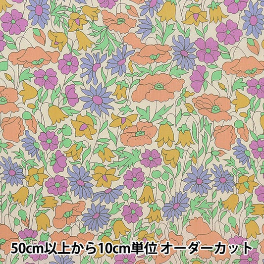 [From quantity 5] Fabric "Liberty Liberty Print LibertyTana lawn Poppy and Daisy 3632104L-127JT"