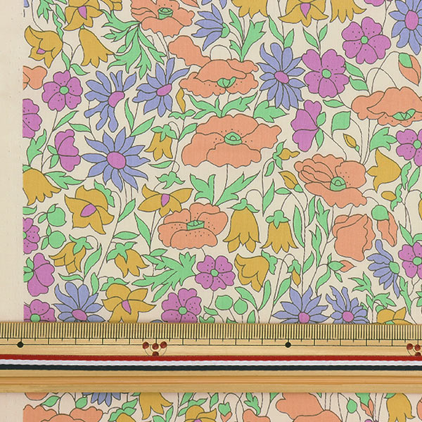 [Dalla quantità 5] Tessuto "Liberty Liberty Print Libertytana de pelouse Poppy and Daisy 3632104L-127JT"