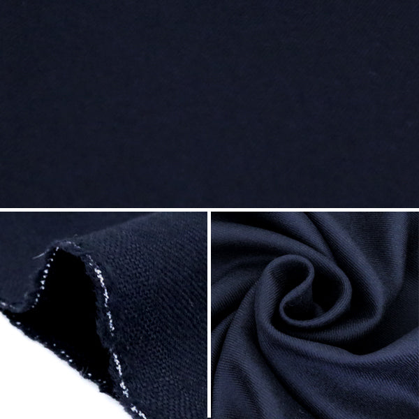 【数量5から】 生地 『2/48サキソニー/黒/73029-20』 【雑誌掲載】