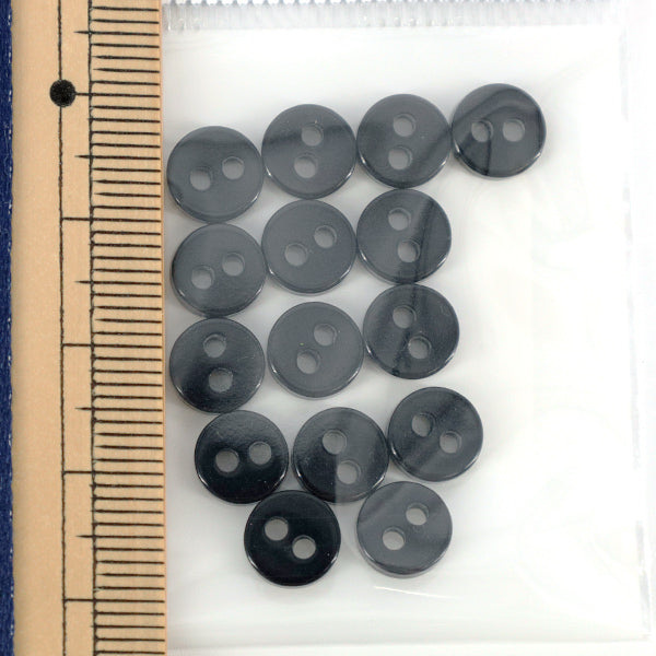 ボタン 『裏ボタン 8mm 15個入り 黒 09-KURO』 – Yuzawaya