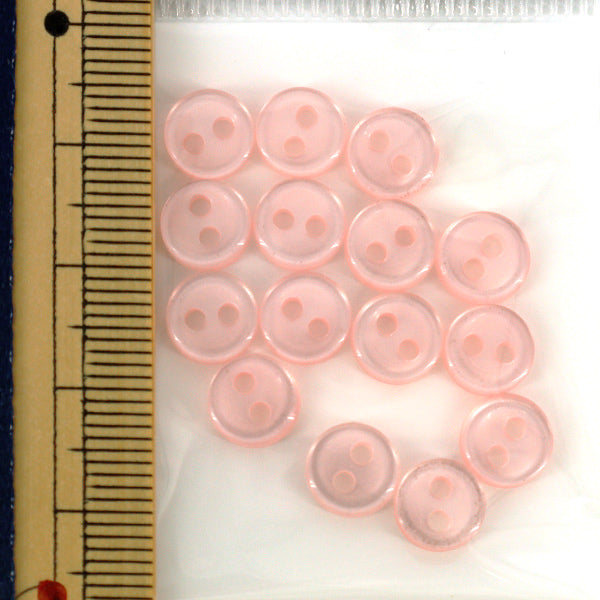 ボタン 『裏ボタン 8mm 15個入り ピンク 11-PINK』