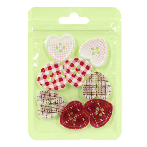 bouton "Boutons coeur 8 pièces HBP-002”