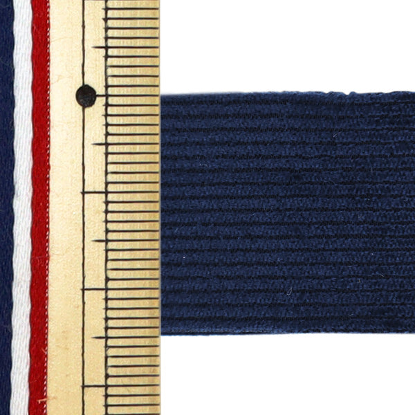 Ruban d'artisanat "Tapis collor de 25 mm de largeur 2m Navy Tao57-25" KIYOHARA