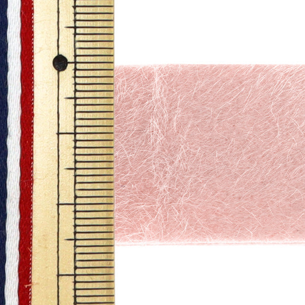 Ручная лента "Меховая лента шириной 25 мм 2 м. Розовый дао253-25" KIYOHARA