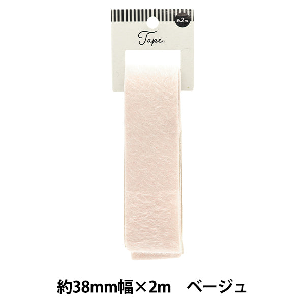 شريط الحرف اليدوية "شريط فرو 38 ملم عرض 2M بيج tao253-38" KIYOHARA