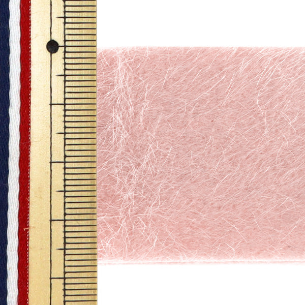 Ручная лента "Меховая лента 38 мм ширина 2м розовый дао253-38" KIYOHARA