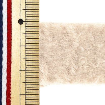 Cinta de artesanía "cinta de piel de 25 mm de ancho 2m crema tao437-25" KIYOHARA