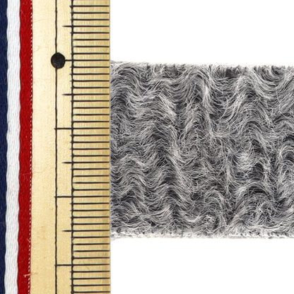 Ручная лента "Меховая лента шириной 25 мм 2 мр серой дао437-25" KIYOHARA