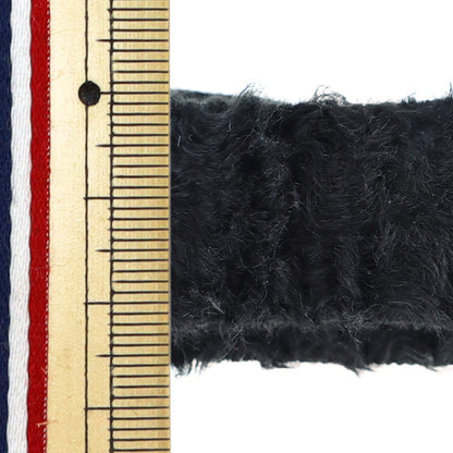 Ручная лента "Меховая лента шириной 25 мм 2m черный дао437-25" KIYOHARA