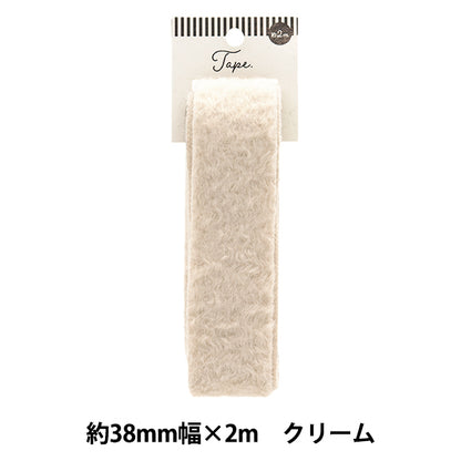 Ручная лента "Меховая лента 38 мм ширина 2m крем Tao437-38" KIYOHARA