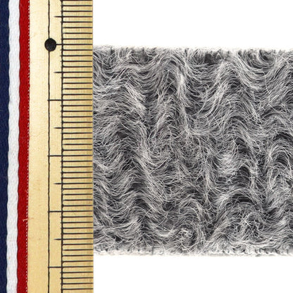 Ручная лента "Меховая лента 38 мм ширина 2 мр серая дао437-38" KIYOHARA