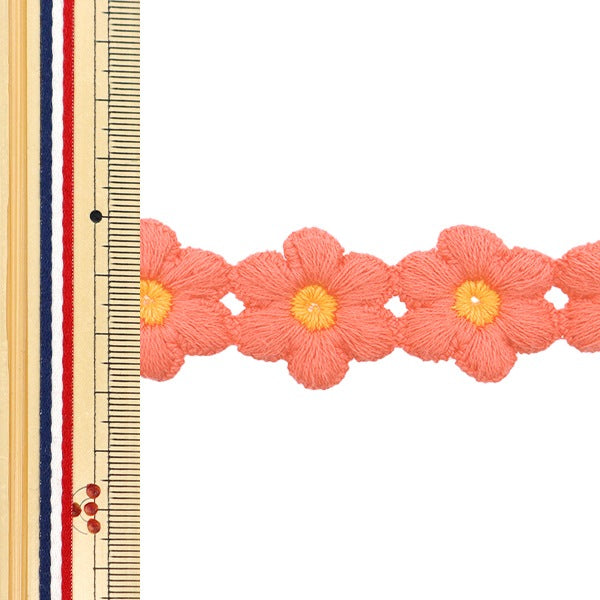 Химическое кружево «Цветочное лезвие оранжевого цвета, 1,5 м, FB-30"