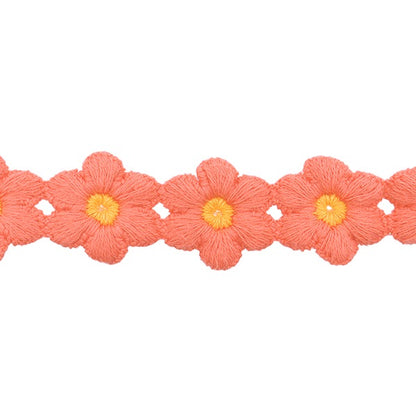 Химическое кружево «Цветочное лезвие оранжевого цвета, 1,5 м, FB-30"