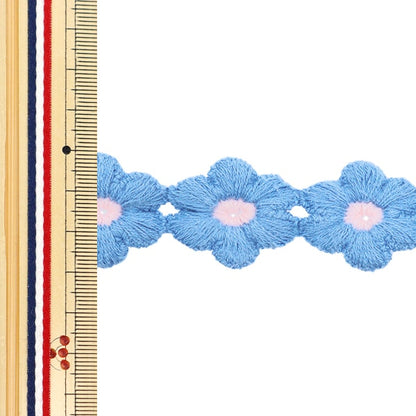 Химическое кружево «Цветочное лезвие синий, примерно 1,5 м рулона FB-30"