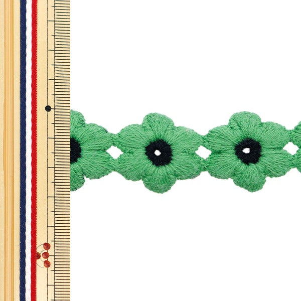 Химическое кружево «Цветочное лезвие зеленое, 1,5 м, FB-30"