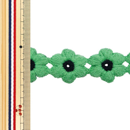 Химическое кружево «Цветочное лезвие зеленое, 1,5 м, FB-30"