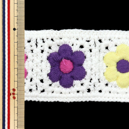 Craft лента "вязаная лента, ширина 5,5 см x длина 1,3 м KT130-7" KIYOHARA