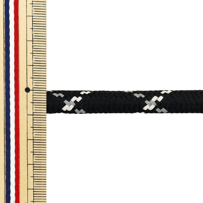 Kordel "Stilvolles Kabel ca. 9 mm x 1,6 m, schwarzer HMC-01" KIYOHARA