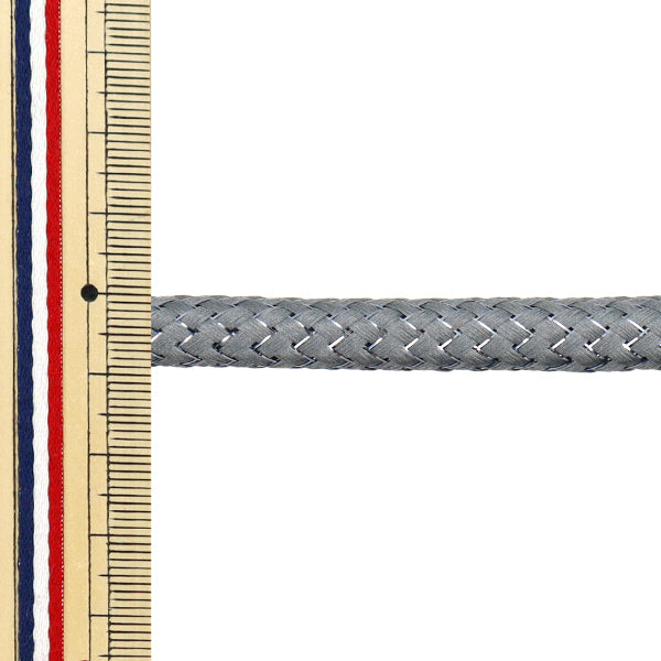 Kordel "Stylish Kabel Glitzer ca. 9mm x 1,6 m Glitzer Silber HMC-02" KIYOHARA