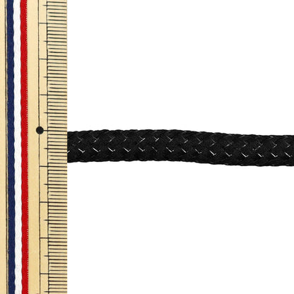 Kordel "Stylish Kabel Glitzer ca. 9mm x 1,6 m Glitzer schwarzer HMC-02" KIYOHARA