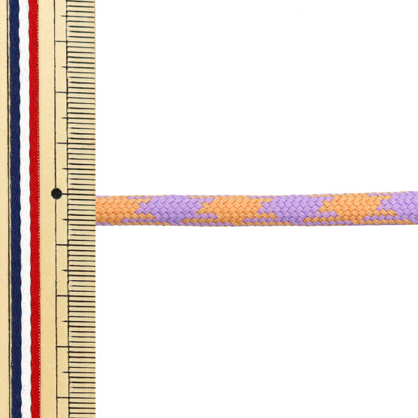 Kordel "Stylisches Kabel ca. 6 mm x 3m Lavendel Orange HMC-03" KIYOHARA