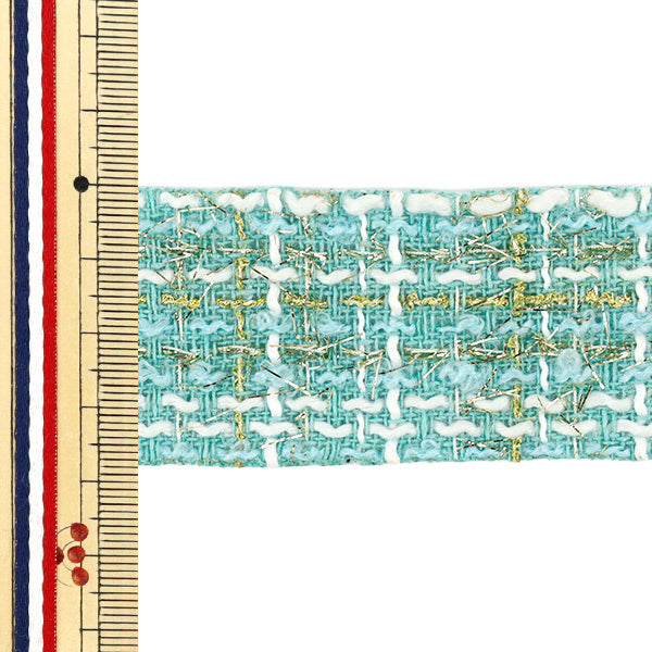 手芸テープ 『ツイードテープ 2025 約幅38mm×長さ2m グリーン YRC2519-38』