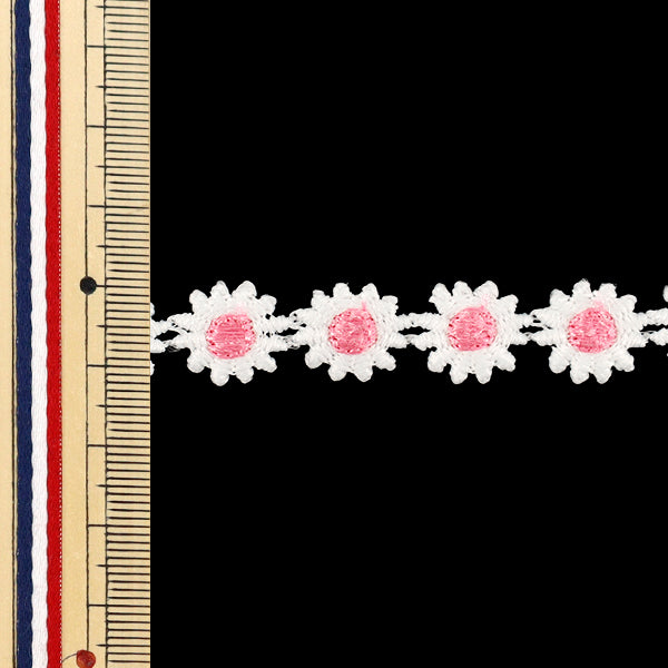 Chemiespitze „Blumenspitze rosa“ ca. 2m YFL25-12"