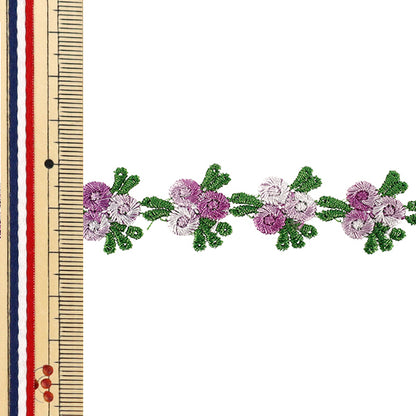 Chemische Spitze „Blumenspitze Lavendel“ ca. 1,5m YFL25-04"