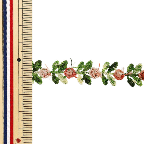 Chemische Spitze „Blumenspitze rosa“ ca. 1,5m YFL25-07"