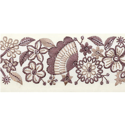 [Количество, начиная с 5] ремесленные изделияОтделка "2022 Отделка для индийской вышивки Крем X Purple 45133a"