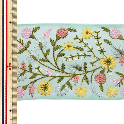 [الكمية من 5] الحرف اليدويةالزركشة "2024 زركشة التطريز الهندي أخضر × أصفر 46282D"