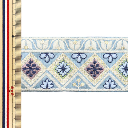 [Из количества 5] ремесленникОтделка "2024 Отделка для индийской вышивки Синий x синий 3074e"