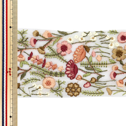 [الكمية من 5] الحرف اليدويةالزركشة "2024 زركشة التطريز الهندي أبيض × أخضر 3159B"